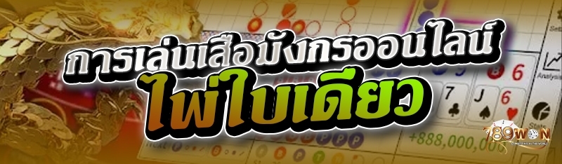 การเล่นเสือมังกรออนไลน์ไพ่ใบเดียว  